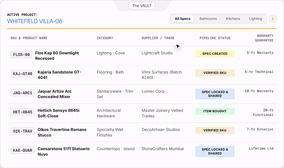 The Specification Vault in Action Demo
