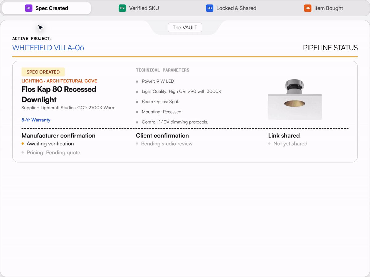 The Workflow of the Vault in Action Demo